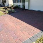 Photo Of Brick Paver Driveway After Cleaning and Sealing
