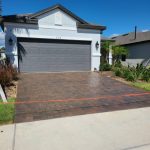 Photo Of Brick Paver Driveway After Cleaning and Sealing