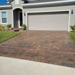 Photo Of Brick Paver Driveway After Cleaning and Sealing