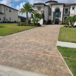 Photo Of Brick Paver Driveway After Cleaning and Sealing