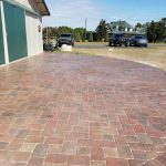 Photo Of Brick Paver Driveway After Cleaning and Sealing